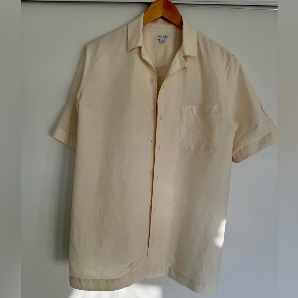 Sunspel camp shirt like new